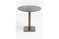 Coco Maison Brest bistrotafel stone anthracite D80cm Goud 